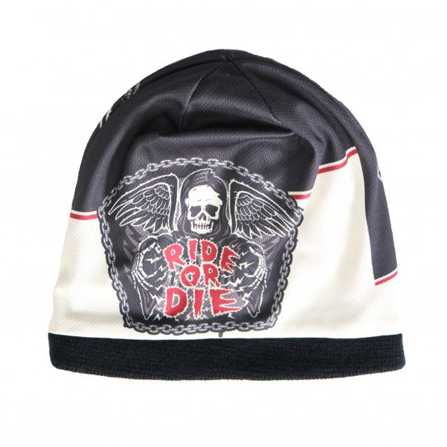 Hot Leathers Sublimated Rough Cut Ride or Die Reaper Beanie 3D Art Beanie Sublimated - Tophatter Daily Deals