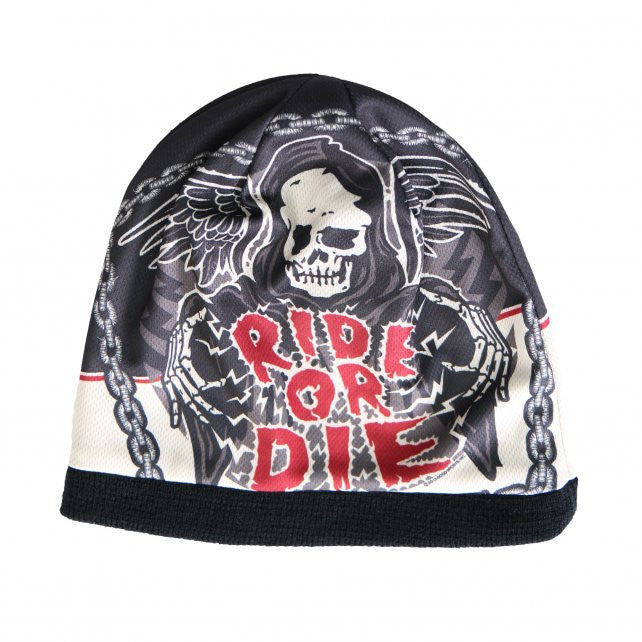 Hot Leathers Sublimated Rough Cut Ride or Die Reaper Beanie 3D Art Beanie Sublimated - Tophatter Daily Deals