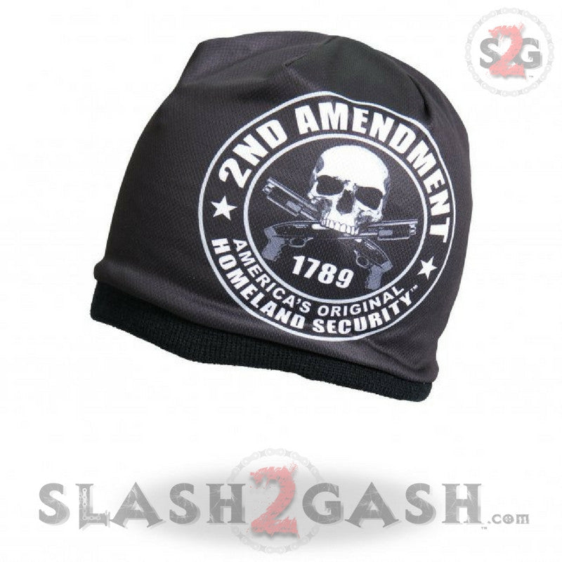 Hot Leathers Sublimated 2nd Amendment Beanie 3D Art Beanie Sublimated - Tophatter Daily Deals