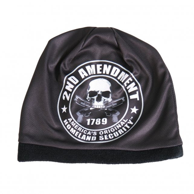 Hot Leathers Sublimated 2nd Amendment Beanie 3D Art Beanie Sublimated - Tophatter Daily Deals