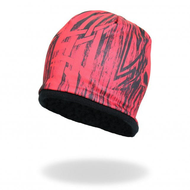 Hot Leathers Sublimated Over The Top Tribal Skull Beanie 3D Art Beanie Sublimated - Tophatter Daily Deals