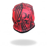 Hot Leathers Sublimated Over The Top Tribal Skull Beanie 3D Art Beanie Sublimated - Tophatter Daily Deals