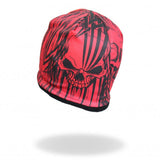 Hot Leathers Sublimated Over The Top Tribal Skull Beanie 3D Art Beanie Sublimated - Tophatter Daily Deals