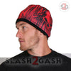 Hot Leathers Sublimated Over The Top Tribal Skull Beanie 3D Art Beanie Sublimated - Tophatter Daily Deals