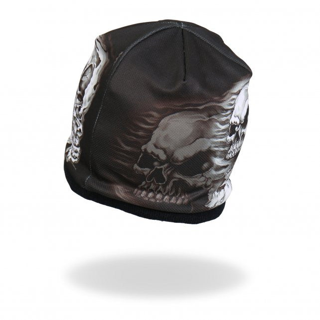 Hot Leathers Sublimated Assassin Skull & Pistols Beanie 3D Art Beanie Sublimated - Tophatter Daily Deals