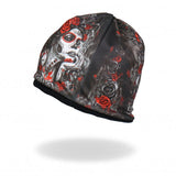 Hot Leathers Sublimated Sugar Woman w/ Roses Beanie 3D Art Beanie Sublimated - Tophatter Daily Deals