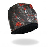 Hot Leathers Sublimated Sugar Woman w/ Roses Beanie 3D Art Beanie Sublimated - Tophatter Daily Deals