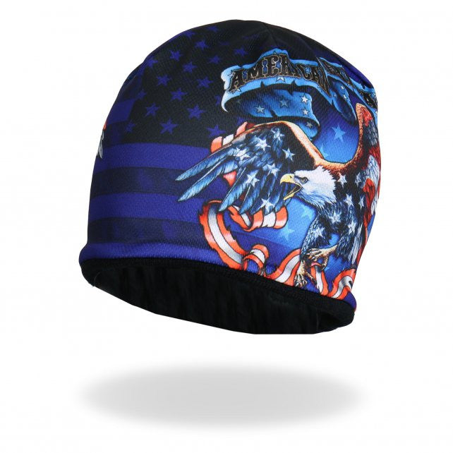 Hot Leathers Sublimated American Heritage Eagle Flag Beanie 3D Art Beanie Sublimated - Tophatter Daily Deals