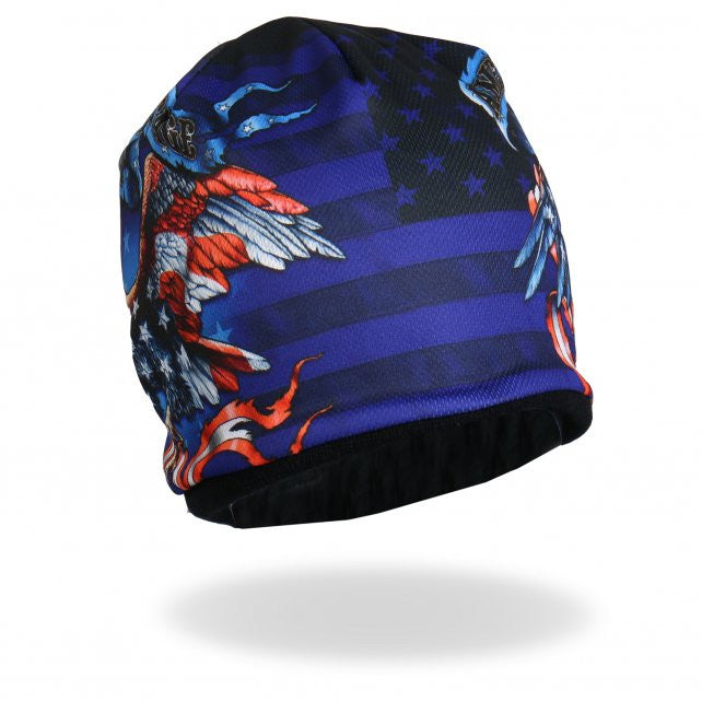 Hot Leathers Sublimated American Heritage Eagle Flag Beanie 3D Art Beanie Sublimated - Tophatter Daily Deals