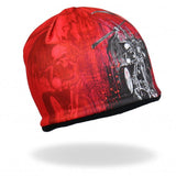 Hot Leathers Sublimated Death Rider w/ Motorcycle & Reaper Beanie 3D Art Beanie Sublimated - Tophatter Daily Deals