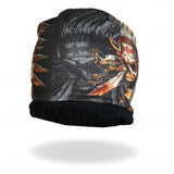 Hot Leathers Sublimated Indian Skull w/ Ghost Beanie 3D Art Beanie Sublimated - Tophatter Daily Deals