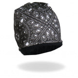 Hot Leathers Sublimated Paisley Skull & Crossbones Beanie 3D Art Beanie Sublimated - Tophatter Daily Deals