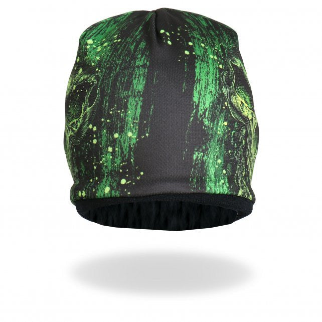 Hot Leathers Sublimated Shredder Skull Beanie 3D Art Beanie Sublimated - Tophatter Daily Deals