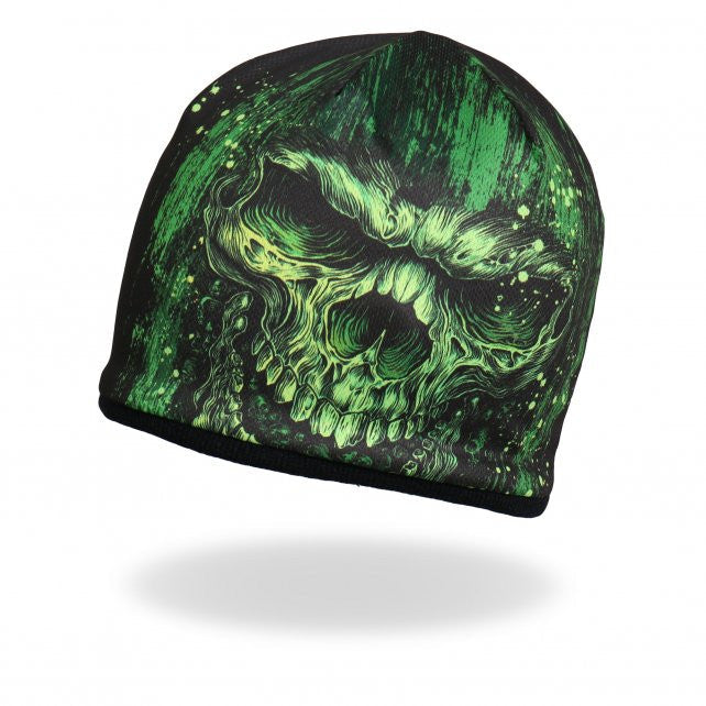 Hot Leathers Sublimated Shredder Skull Beanie 3D Art Beanie Sublimated - Tophatter Daily Deals