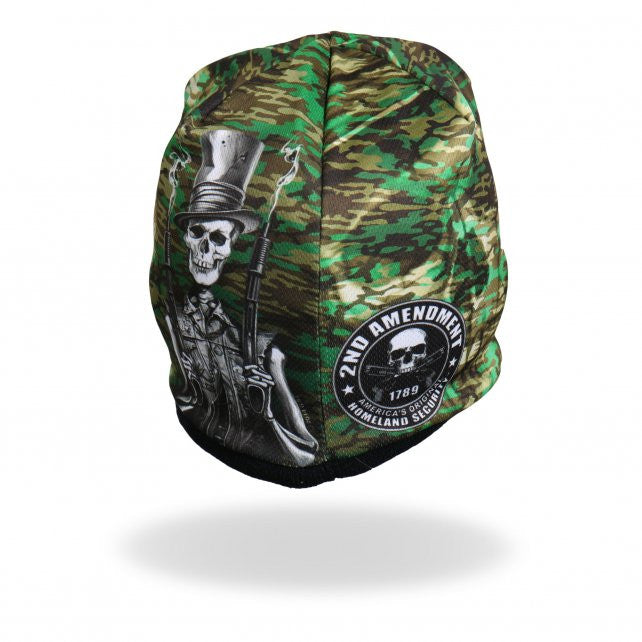 Hot Leathers Sublimated Stovepipe Shotgun Camo Skull Beanie 3D Art Beanie Sublimated - Tophatter Daily Deals
