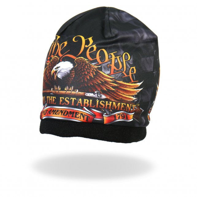 Hot Leathers Sublimated We The People Eagle Beanie 3D Art Beanie Sublimated - Tophatter Daily Deals