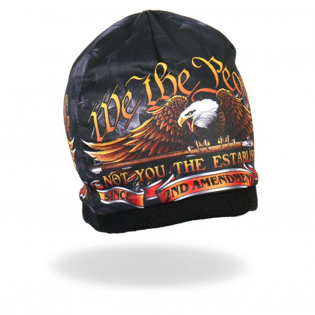 Hot Leathers Sublimated We The People Eagle Beanie 3D Art Beanie Sublimated - Tophatter Daily Deals