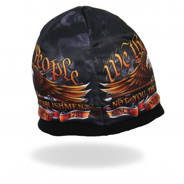 Hot Leathers Sublimated We The People Eagle Beanie 3D Art Beanie Sublimated - Tophatter Daily Deals