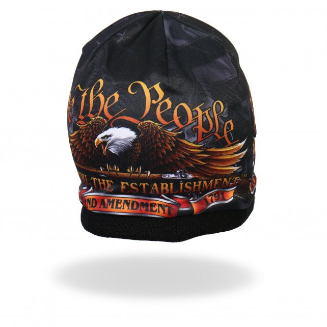 Hot Leathers Sublimated We The People Eagle Beanie 3D Art Beanie Sublimated - Tophatter Daily Deals