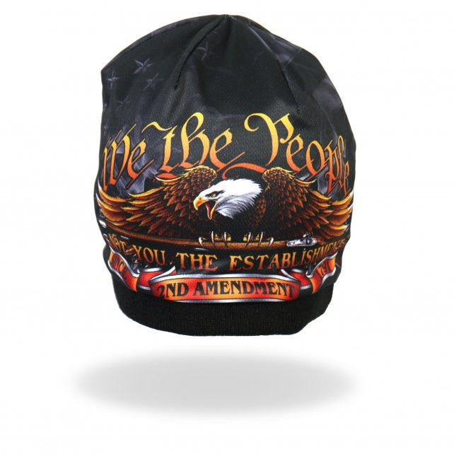 Hot Leathers Sublimated We The People Eagle Beanie 3D Art Beanie Sublimated - Tophatter Daily Deals