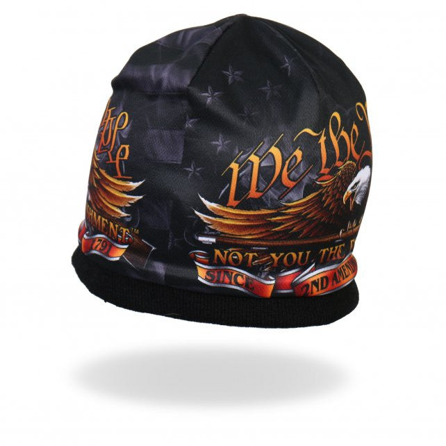 Hot Leathers Sublimated We The People Eagle Beanie 3D Art Beanie Sublimated - Tophatter Daily Deals