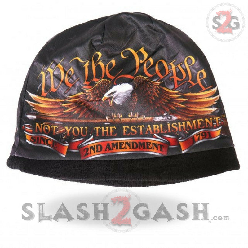 Hot Leathers Sublimated We The People Eagle Beanie 3D Art Beanie Sublimated - Tophatter Daily Deals