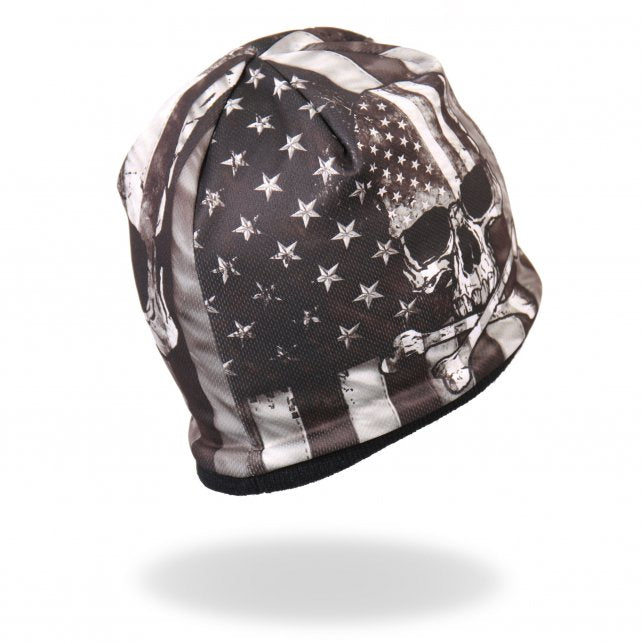 Hot Leathers Flag Skull Sublimated Beanie 3D Art Beanie Sublimated - Tophatter Daily Deals