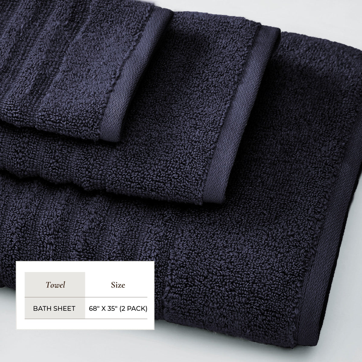 Luxury Combed Cotton Bath Towel Set - Karina Collection Bath - Tophatter Daily Deals