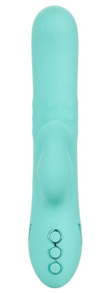 California Dreaming Bel Air Bombshell Silicone Vibrator in Aqua Blue with Triple Motors and 10 Vibration Functions > Vibrators > Ladies > Rabbit - Tophatter Daily Deals