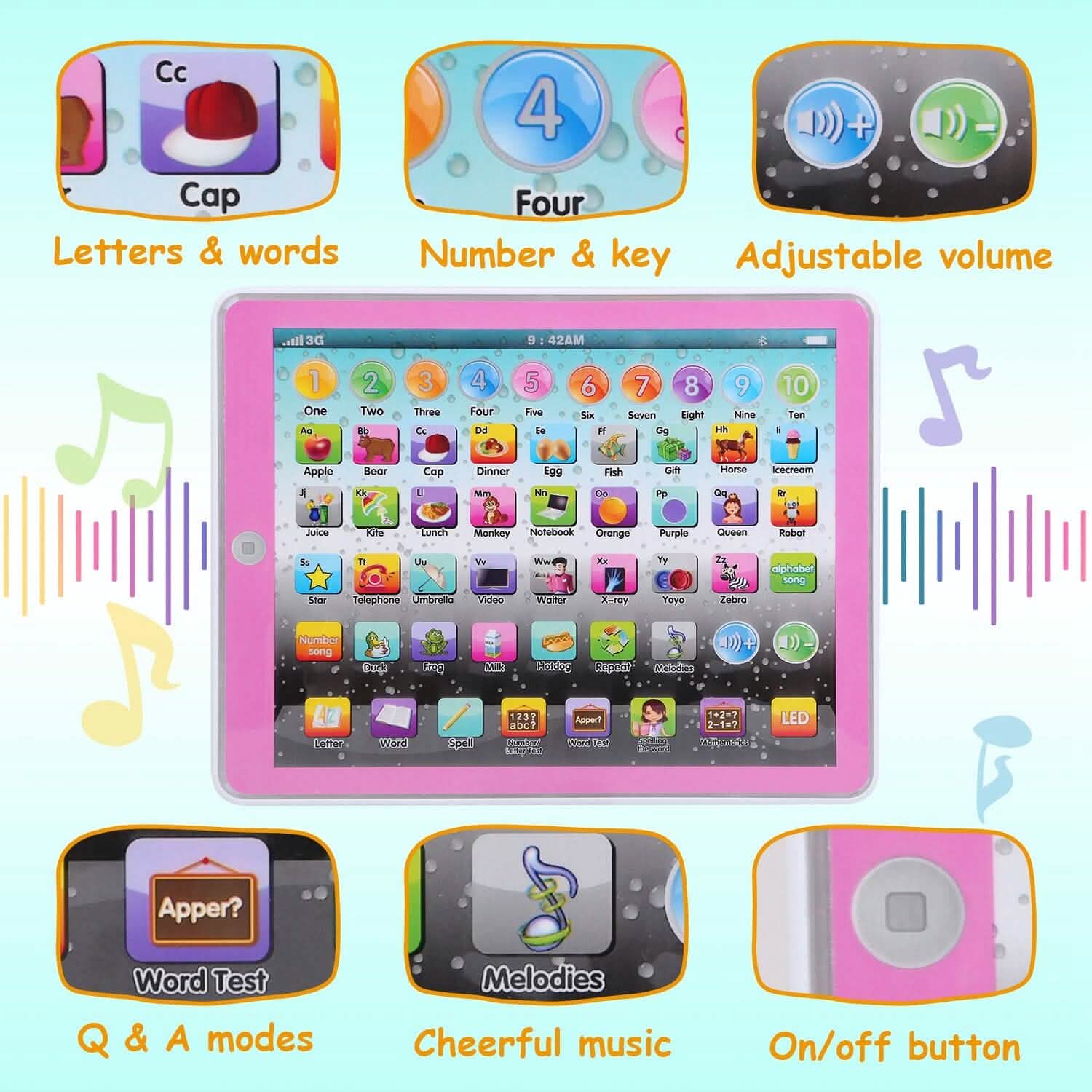 Kid Baby Toddler Educational Tablet Toy Toys & Games - Tophatter Daily Deals