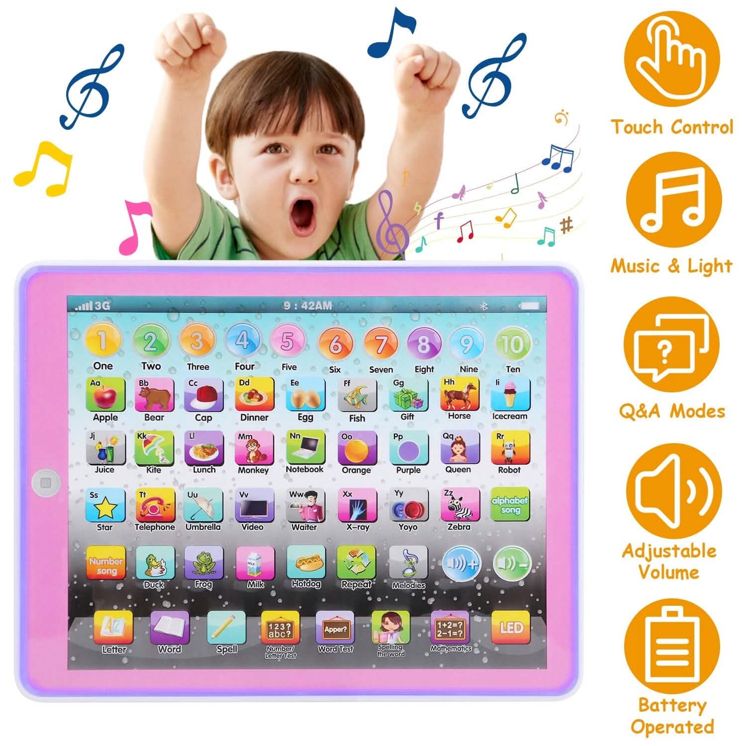 Kid Baby Toddler Educational Tablet Toy Toys & Games - Tophatter Daily Deals