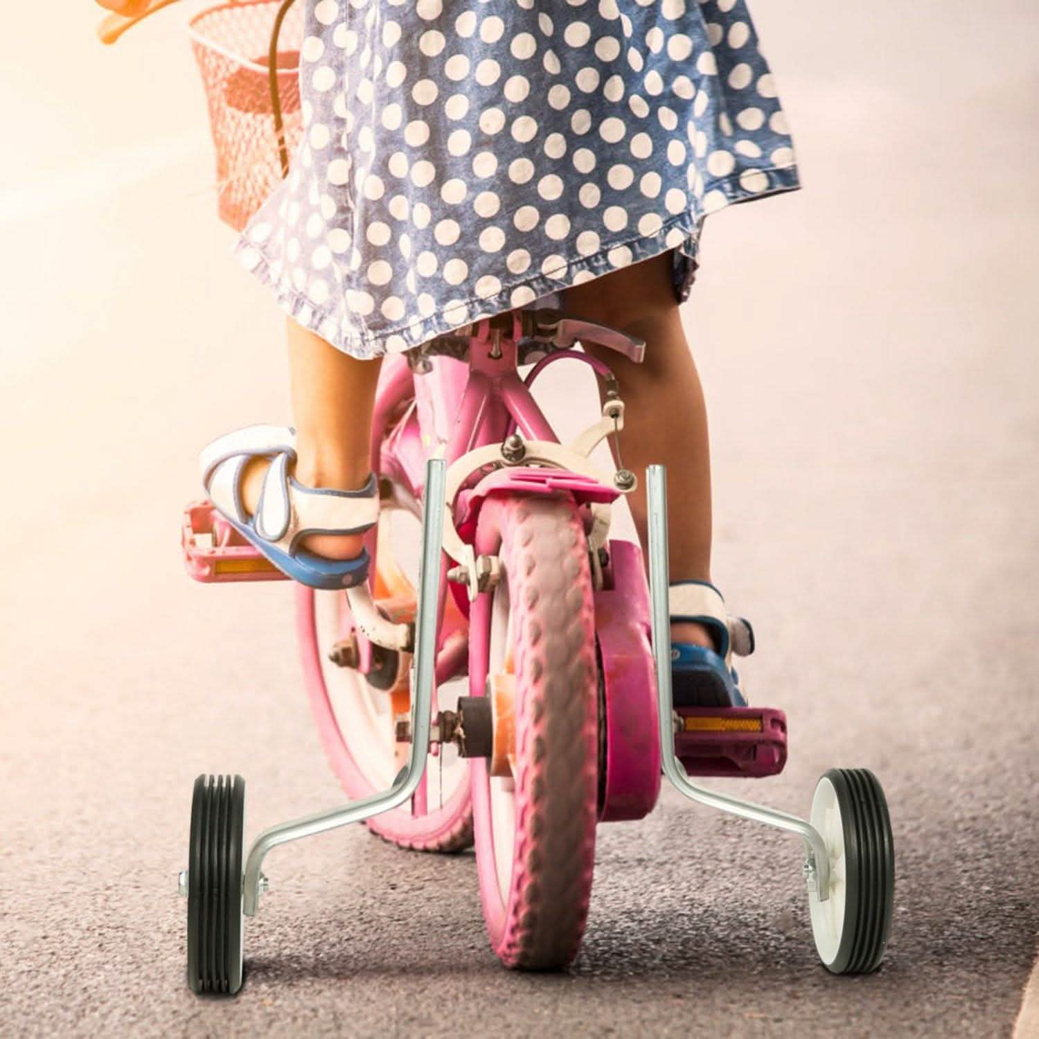 Kids Bicycle Training Wheels Adjustable for 12