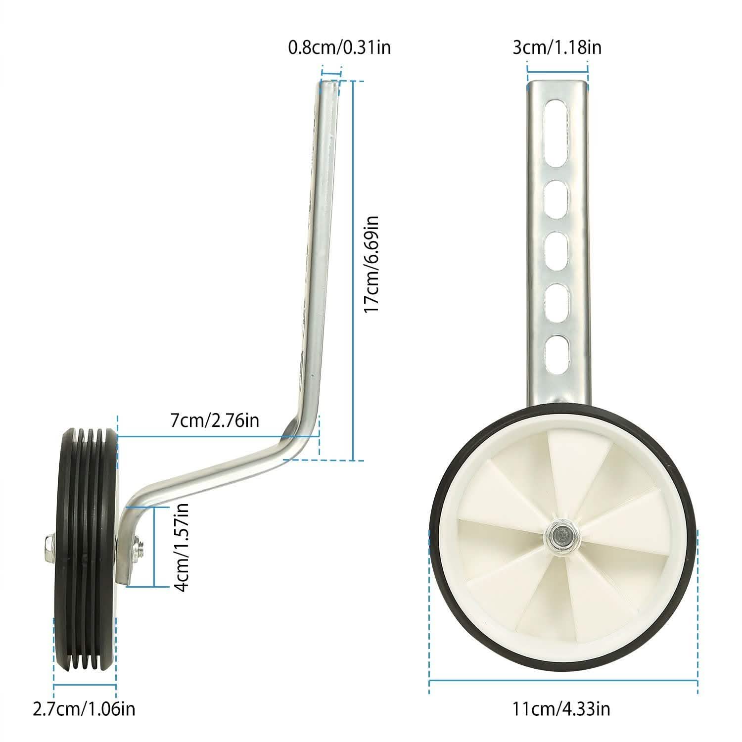 Kids Bicycle Training Wheels Adjustable for 12