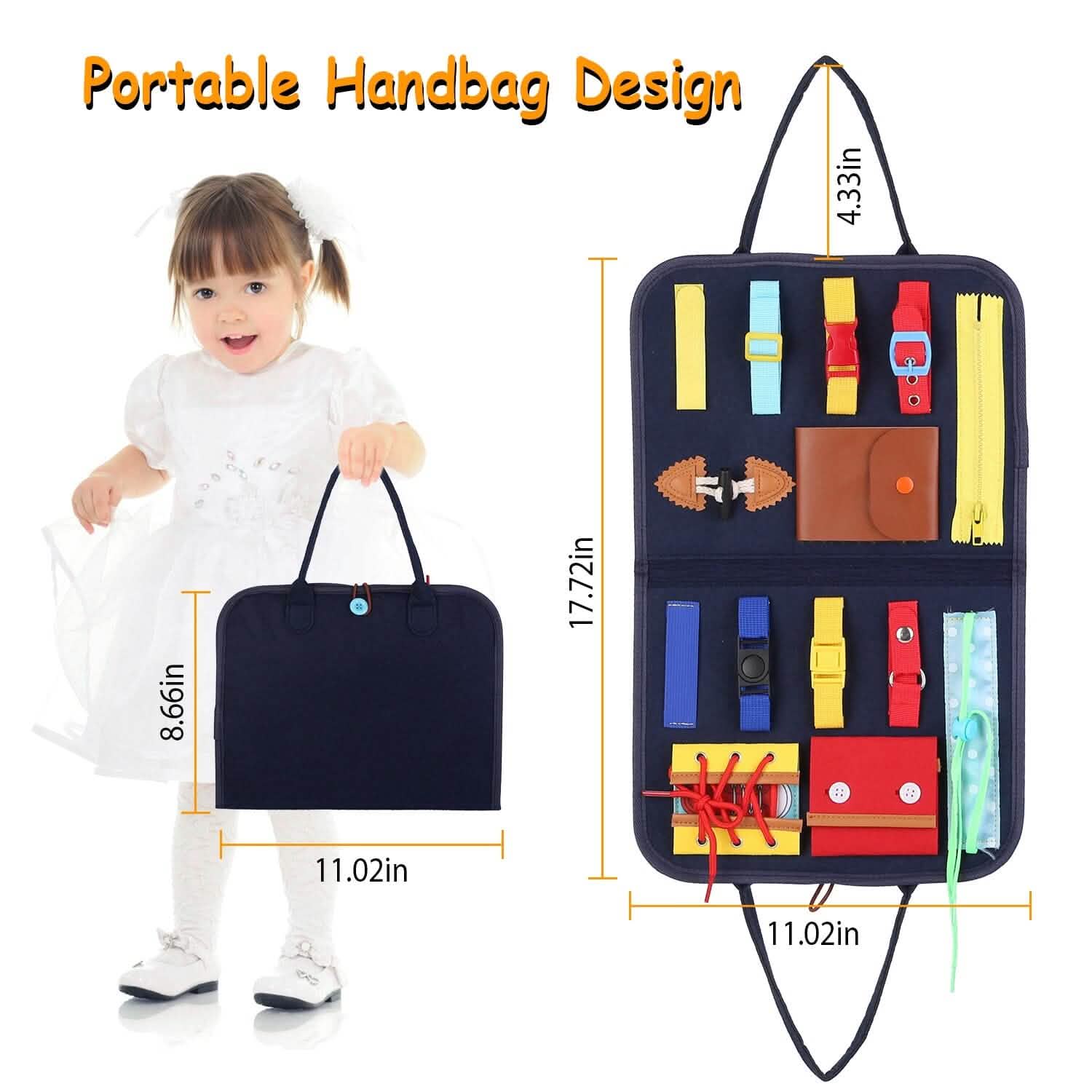 Kids Busy Board Sensory Activity Board Preschool Learning Toys Toys & Games - Tophatter Daily Deals