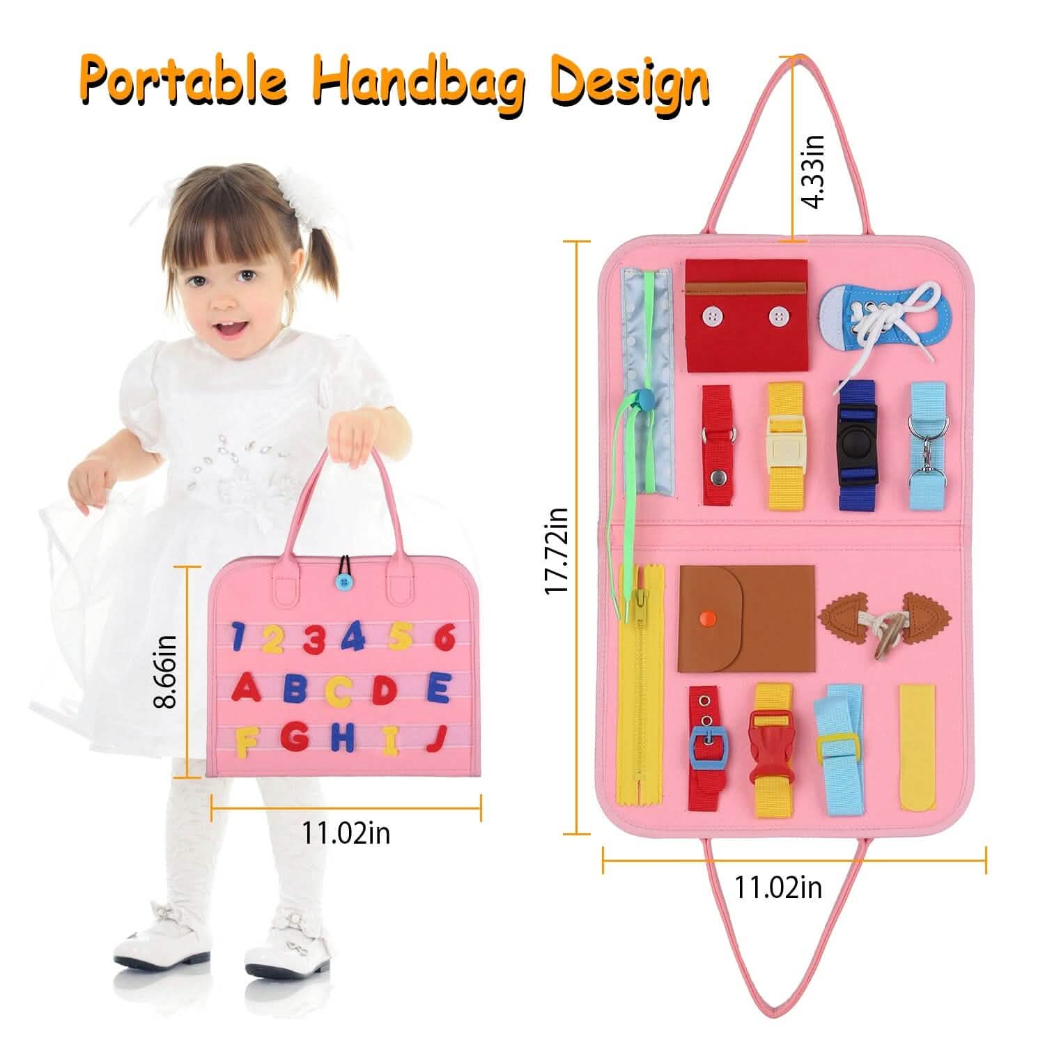 Kids Busy Board Sensory Activity Board Preschool Learning Toys Toys & Games - Tophatter Daily Deals