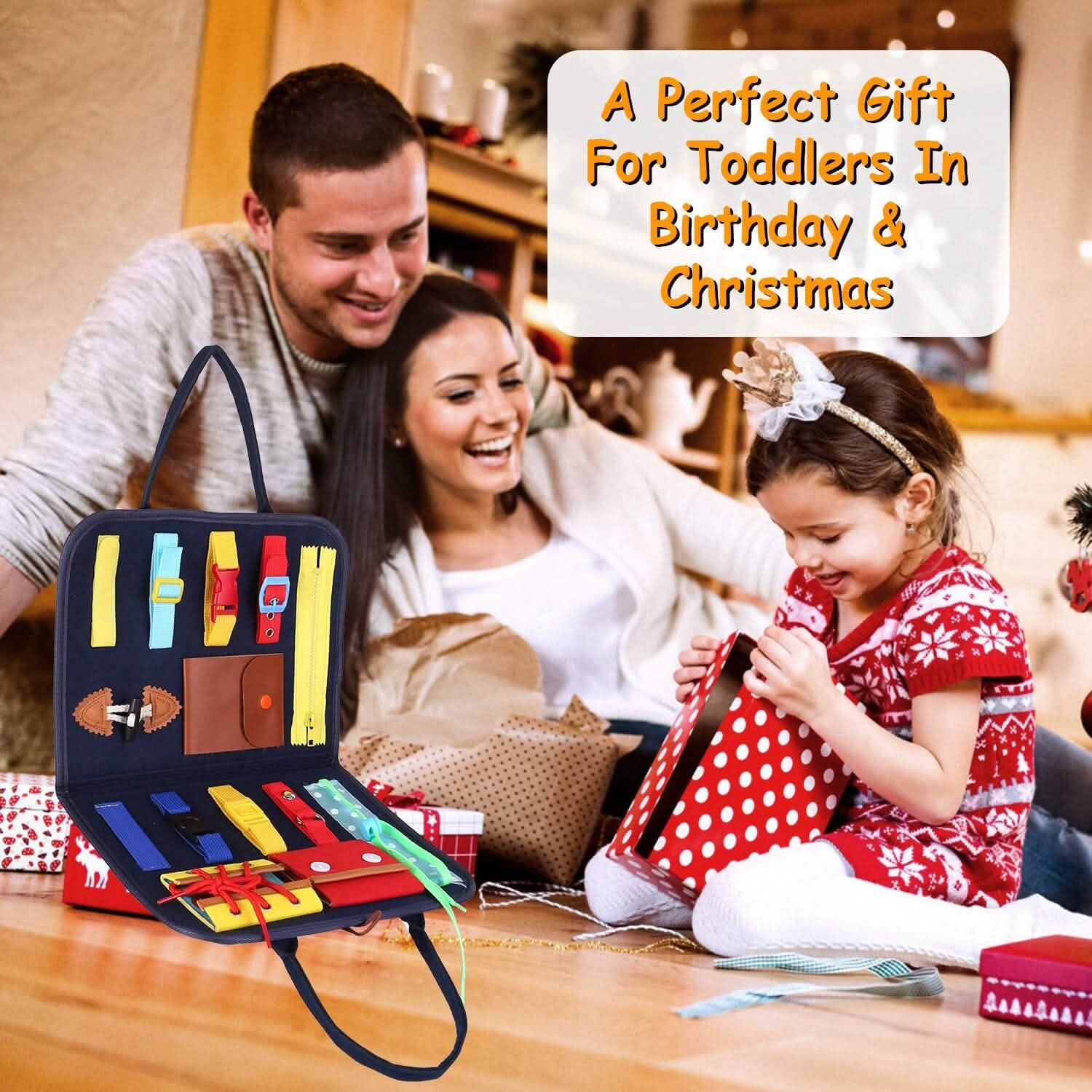 Kids Busy Board Sensory Activity Board Preschool Learning Toys Toys & Games - Tophatter Daily Deals