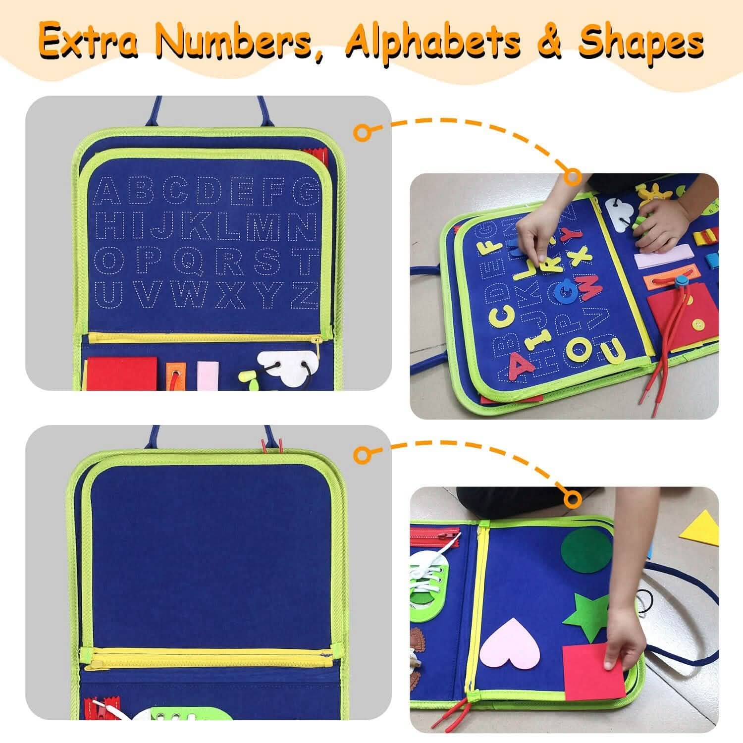 Kids Busy Board Sensory Activity Board Preschool Learning Toys Toys & Games - Tophatter Daily Deals