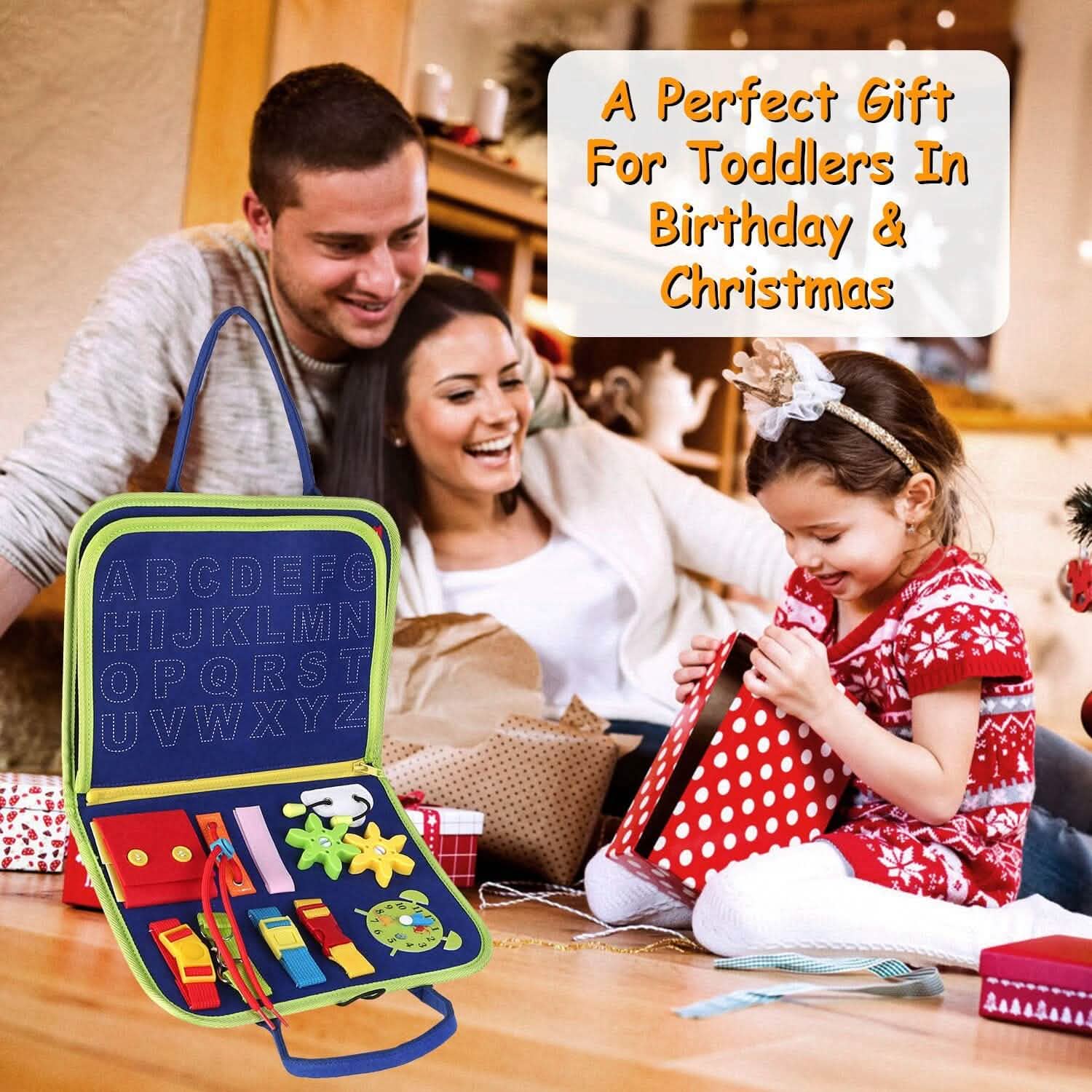 Kids Busy Board Sensory Activity Board Preschool Learning Toys Toys & Games - Tophatter Daily Deals