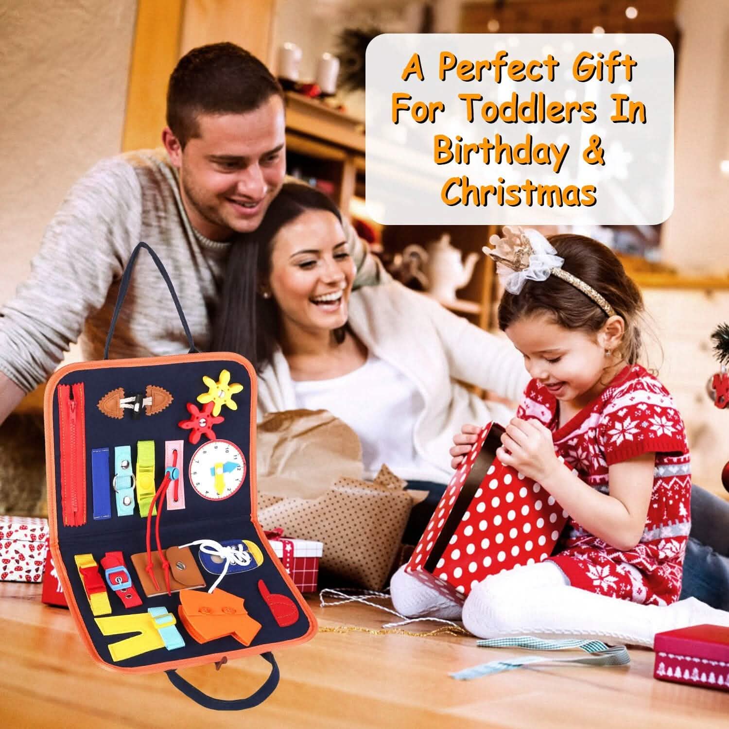 Kids Busy Board Sensory Activity Board Preschool Learning Toys Toys & Games - Tophatter Daily Deals