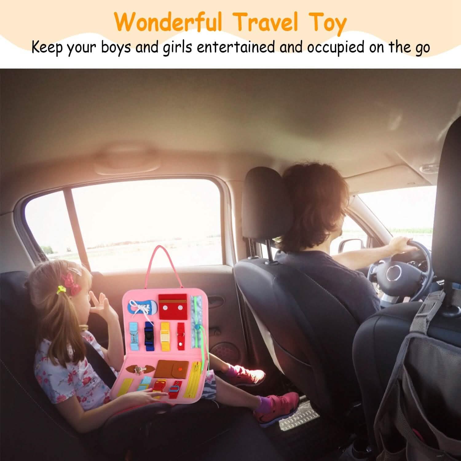 Kids Busy Board Sensory Activity Board Preschool Learning Toys Toys & Games - Tophatter Daily Deals