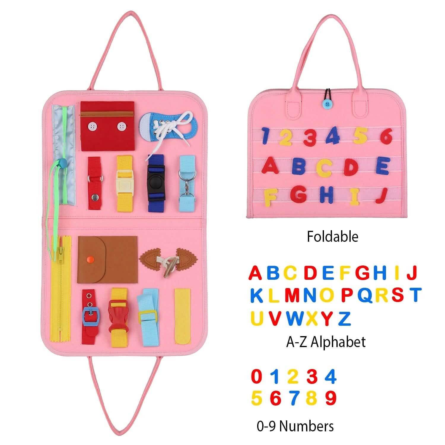 Kids Busy Board Sensory Activity Board Preschool Learning Toys Toys & Games - Tophatter Daily Deals