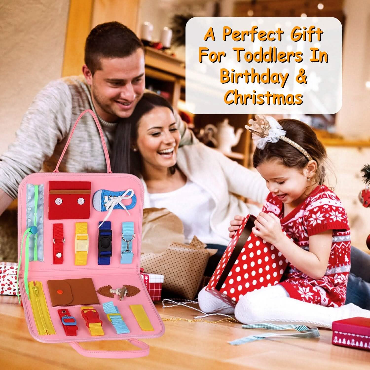 Kids Busy Board Sensory Activity Board Preschool Learning Toys Toys & Games - Tophatter Daily Deals