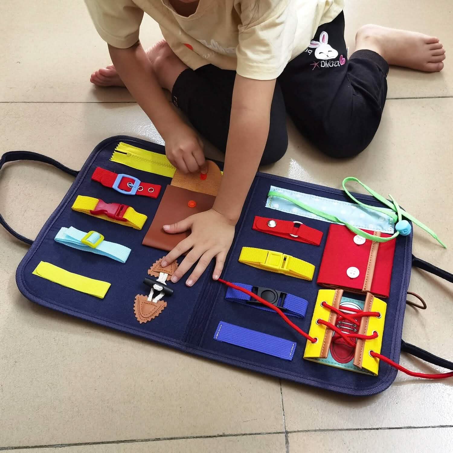 Kids Busy Board Sensory Activity Board Preschool Learning Toys Toys & Games - Tophatter Daily Deals