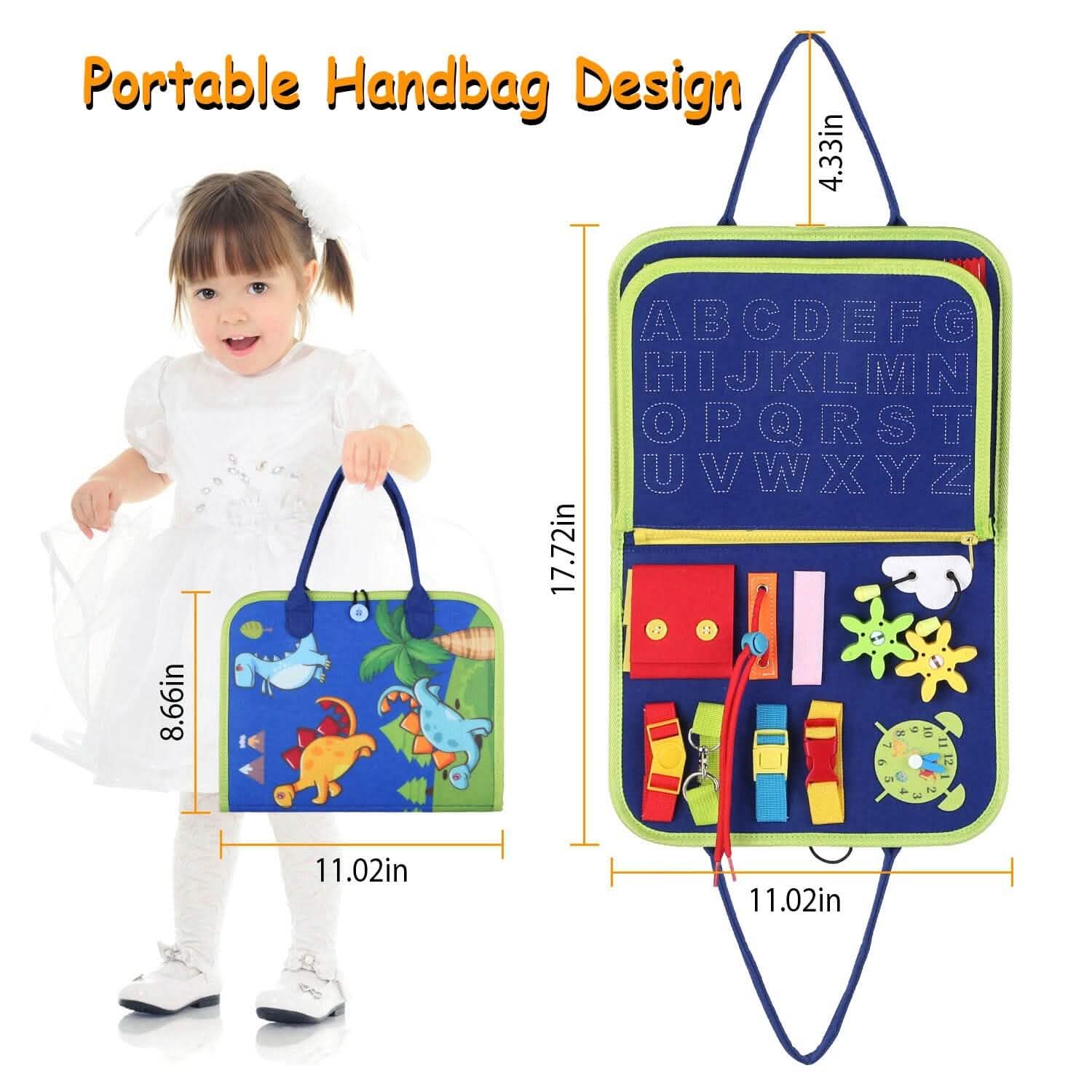 Kids Busy Board Sensory Activity Board Preschool Learning Toys Toys & Games - Tophatter Daily Deals