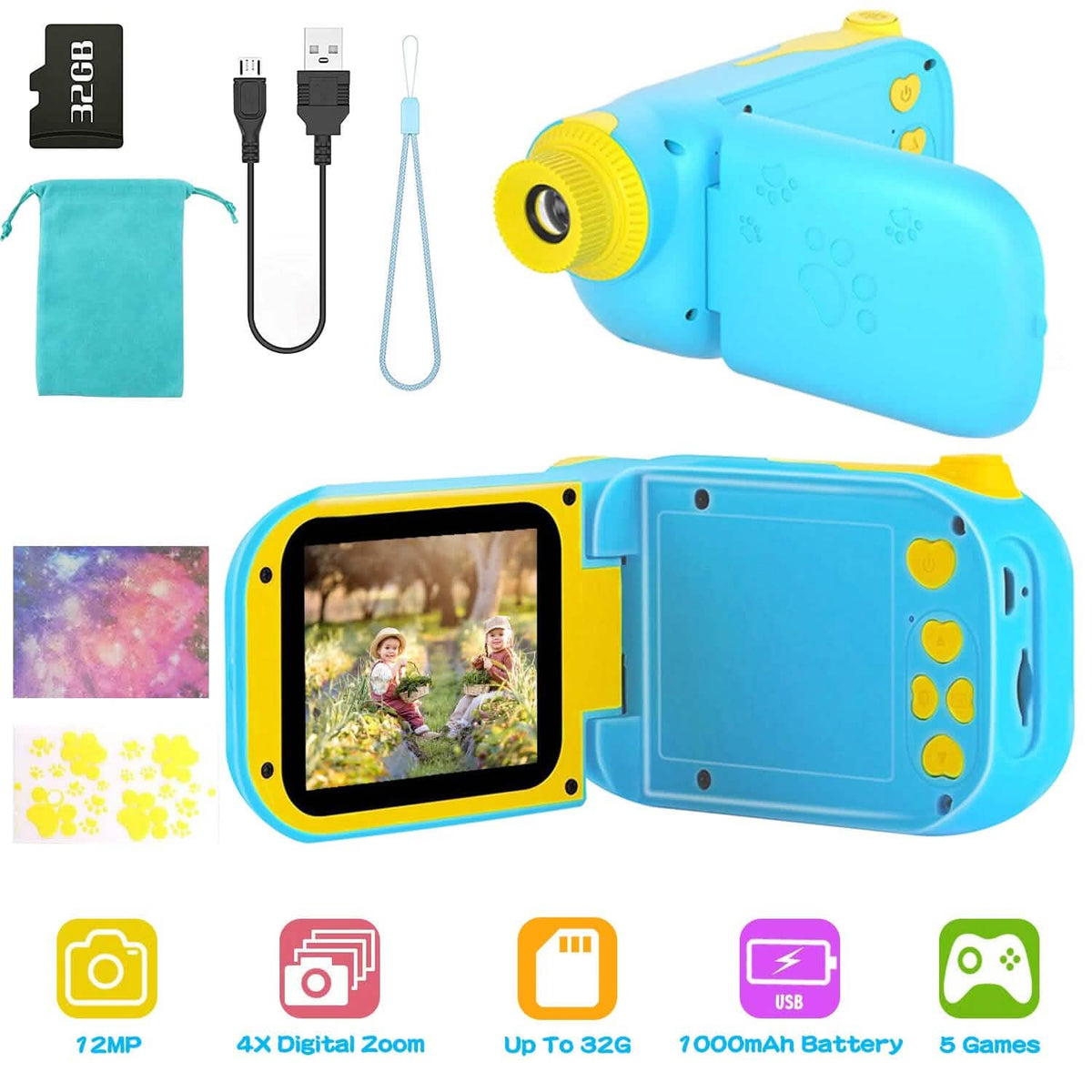 Kids Digital Camera Child Video Camera Toys & Games - Tophatter Daily Deals