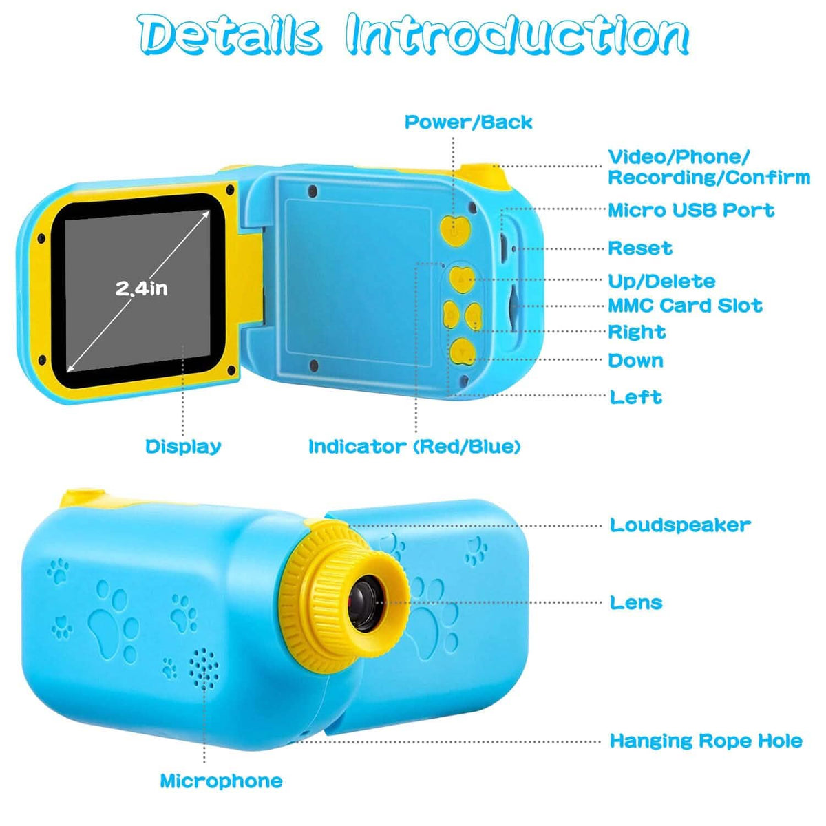 Kids Digital Camera Child Video Camera Toys & Games - Tophatter Daily Deals