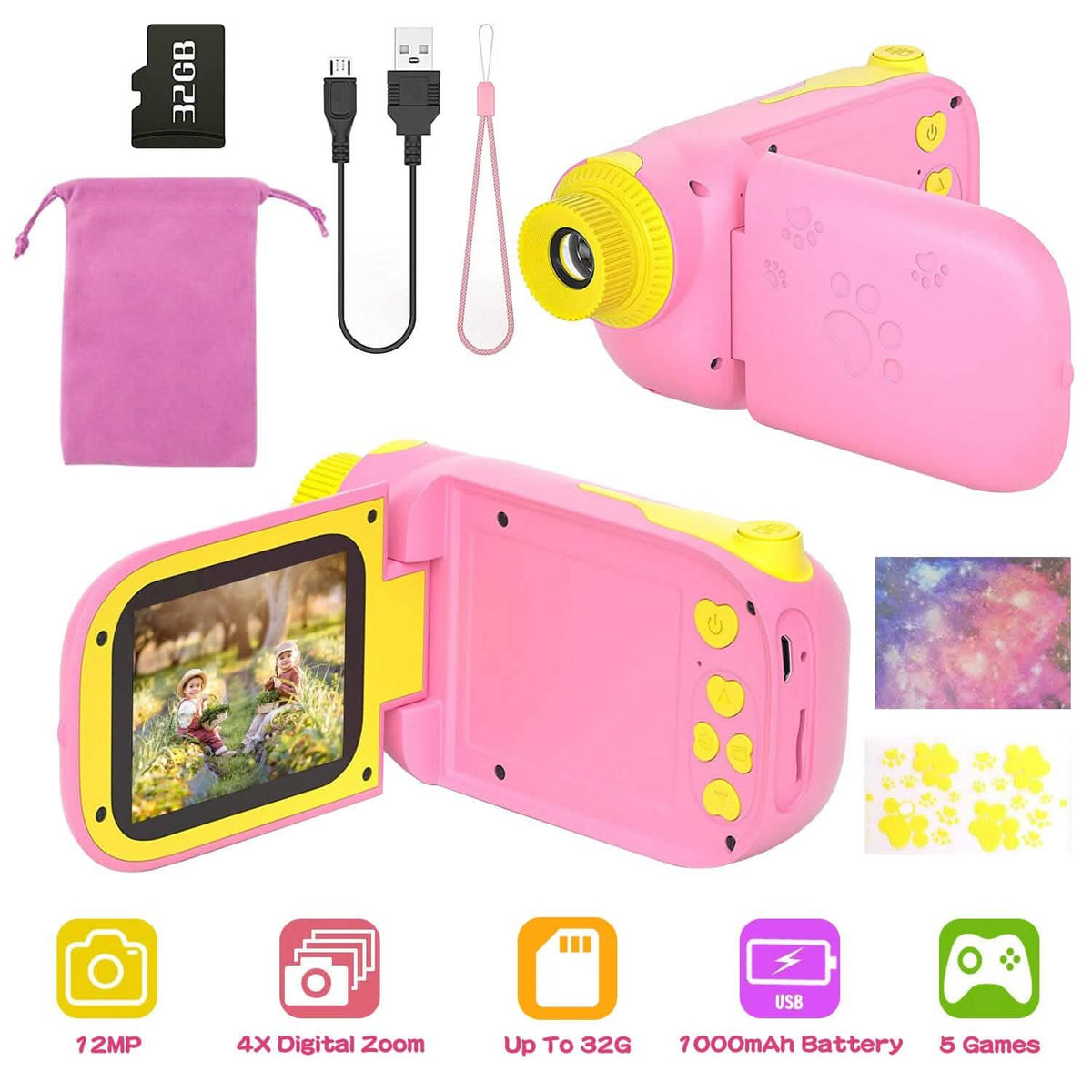 Kids Digital Camera Child Video Camera Toys & Games - Tophatter Daily Deals