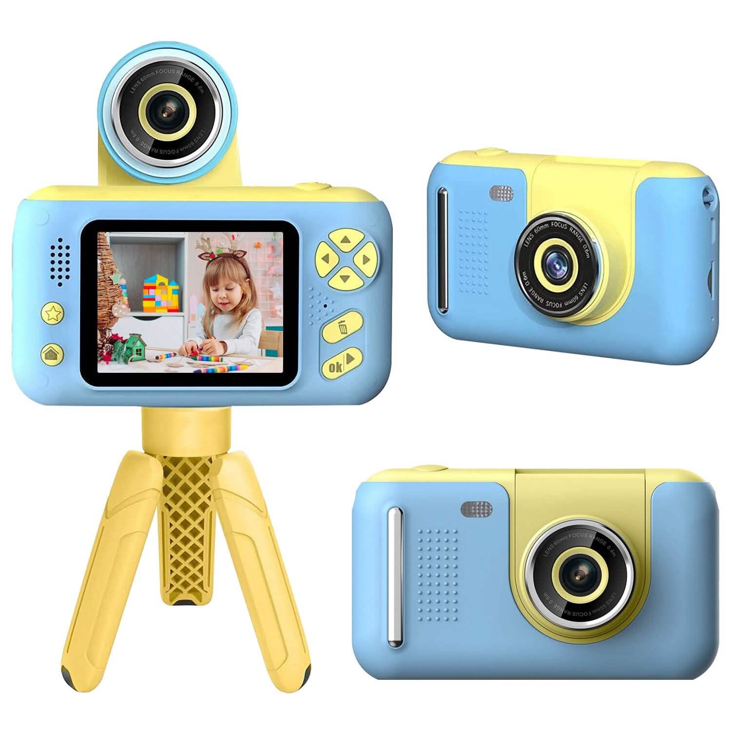 Kids Digital Camera with Flip Lens Blue Toys & Games - Tophatter Daily Deals