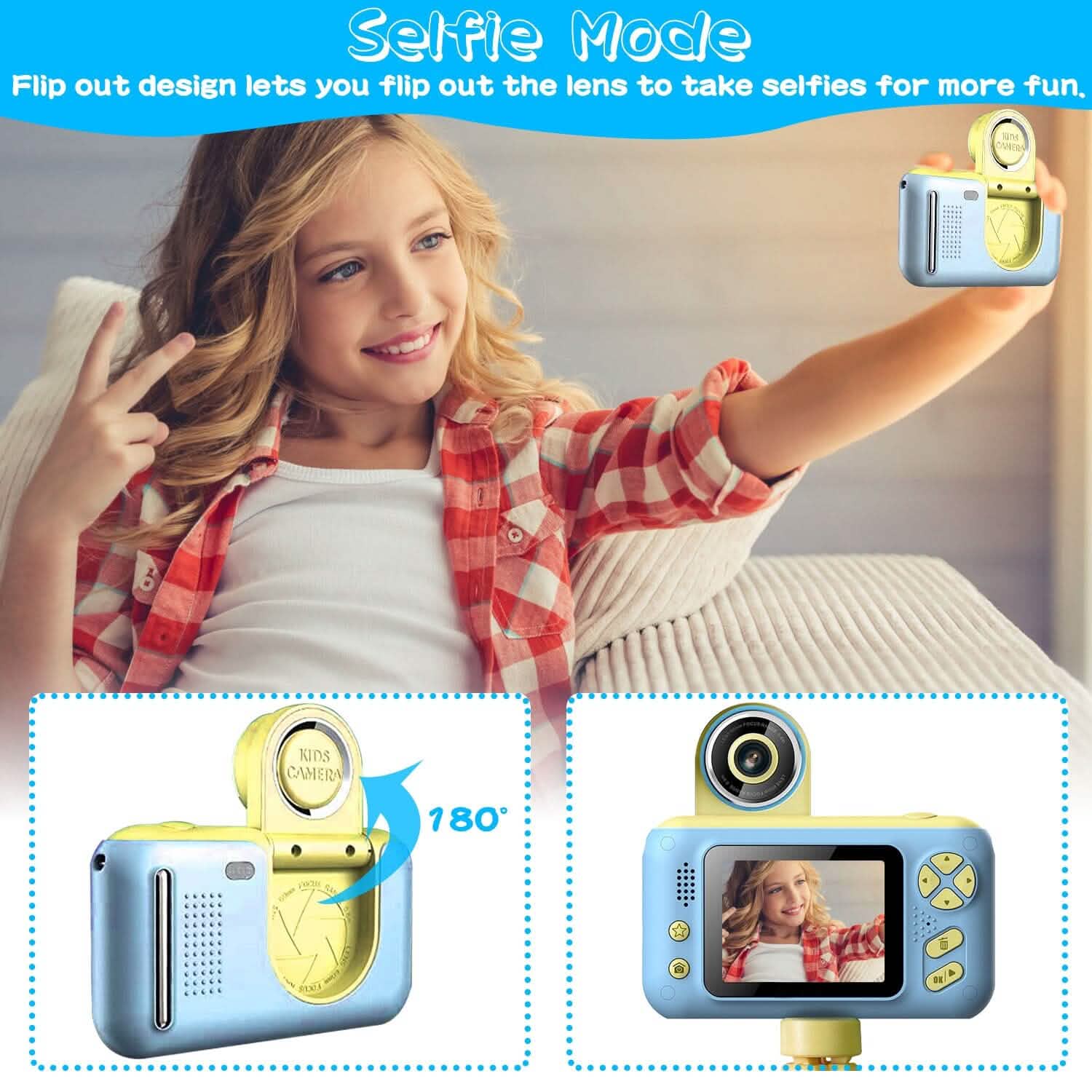 Kids Digital Camera with Flip Lens Toys & Games - Tophatter Daily Deals