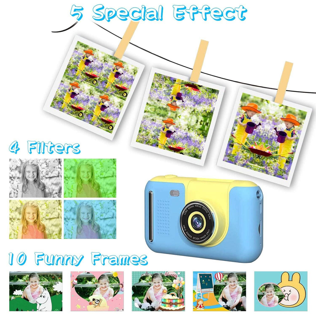 Kids Digital Camera with Flip Lens Toys & Games - Tophatter Daily Deals